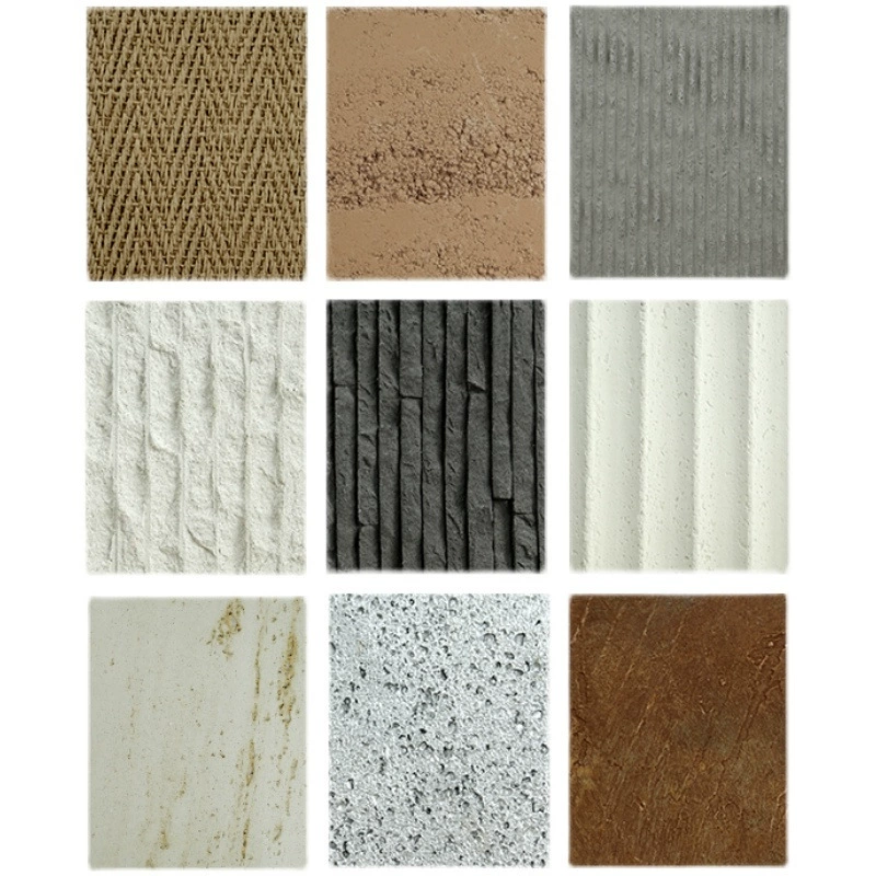 Run -soil plate soft slab background wall decoration soft rammed earth wall board can be curved decorative material cement pouring board