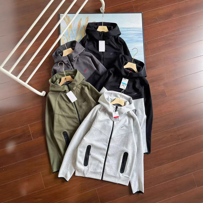 26ss Cross-Border Men's Spring and Autumn 320G Air Layer Cotton Casual Knit Sports Patchwork Zipper Jacket 922
