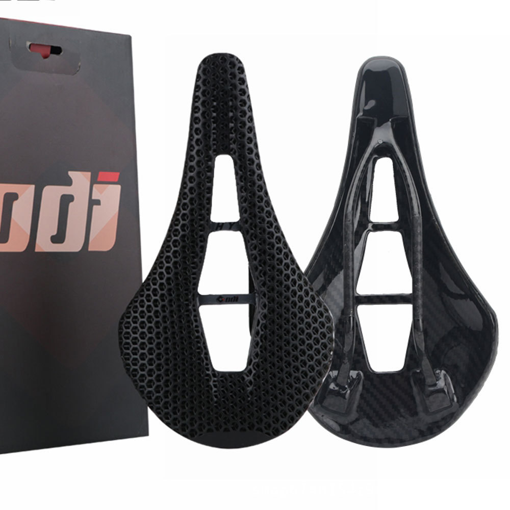 ODI bicicleta de montaña 3D impresa cojín coche de carretera hueco respirable sillín de fibra de carbono accesorios de asiento de bicicleta