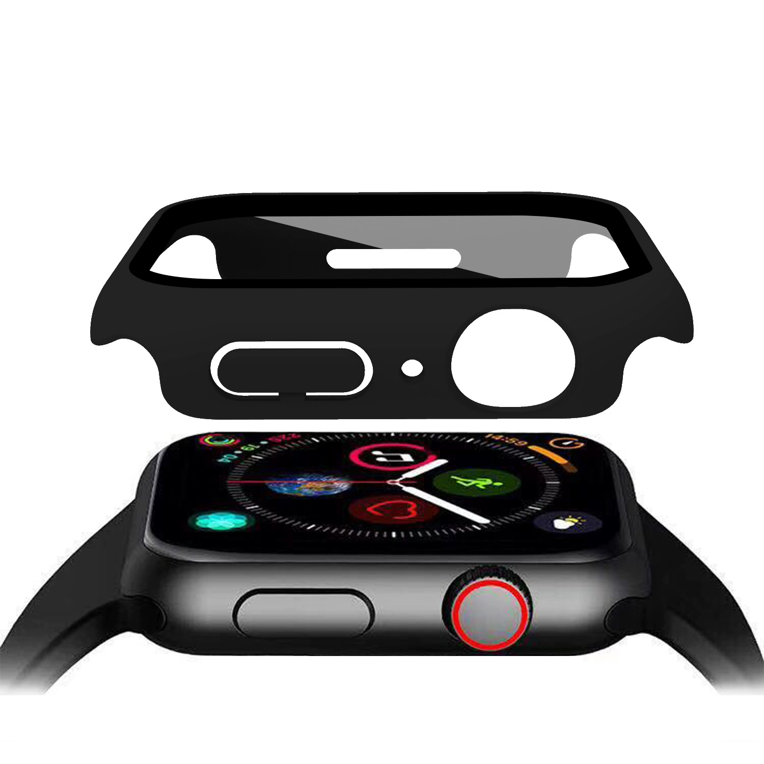 КЕМОКА Apple Watch 9/8/7/6 Защитный жесткий чехол, закаленный ПК, несколько цветов