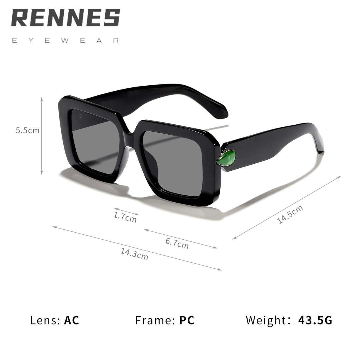 Nuevas gafas de sol anti-ultravioleta transfronterizas de estilo retro con marco callejero para hombres y mujeres, gafas de sol de pasarela de moda de lujo ligero europeo y americano