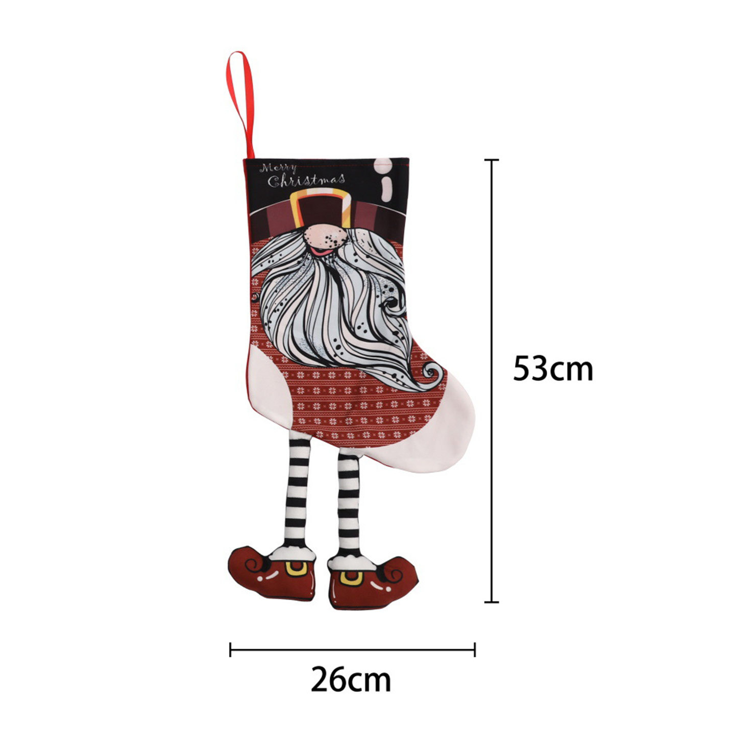 Christmas Stockings With Feet – Festive Holiday Socks For Decor, Gifts & Santa Fillers (6 Playful Designs: Gnomes, Snowman, Elf & More)_voghion.com