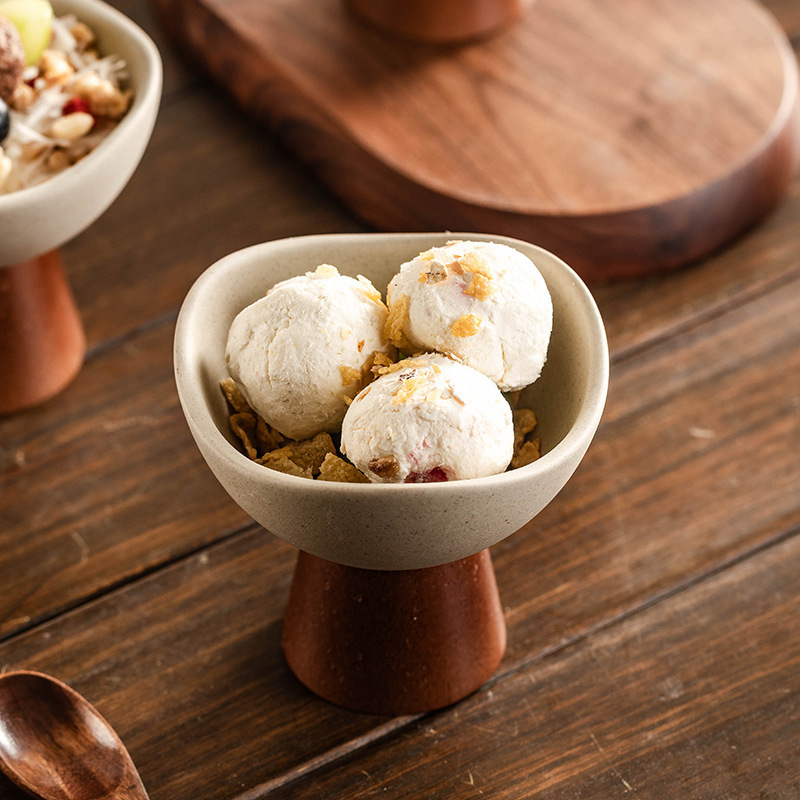 Stoneware Dessert Bowl, Cereal Bowl, Ceramic Tableware, High-End Niche Tall Yogurt Oatmeal Ice Cream Bowl, Ice Cream Cup Stoneware Dessert Bowl, Cereal Bowl, Ceramic Tableware, High-End Niche Tall Yogurt Oatmeal Ice Cream Bowl, Ice Cream Cup