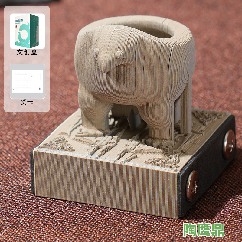 【人気十】3d立体便箋本紙彫刻手裂文創カレンダー創意モデル高颜値付箋|undefined