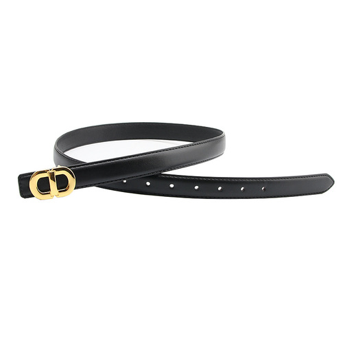 New style women's alloy buckle belt, versatile, simple, fashionable and trendy, dress, suit, pants, clothes, women's belt