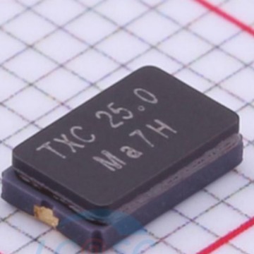 7A25000174 贴片无源晶振5032 25MHZ TXC 2脚 工业级25.000MHZ 7A