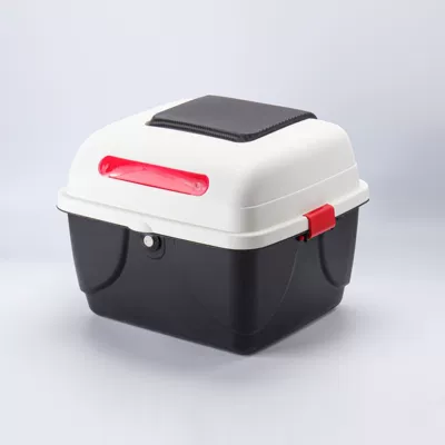 Electric Vehicle Trunk, Motorcycle Tail Box, Scooter Toolbox, Universal Rear Trunk for Electric Motorcycles, Storage Box for Electric Bikes (Electric car tail box) - white-363228