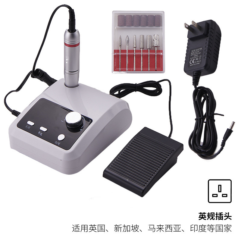 Nueva lijadora de uñas, lijadora de carga de alta velocidad, descarga profesional de uñas, piel muerta, tienda de uñas, lijado transfronterizo