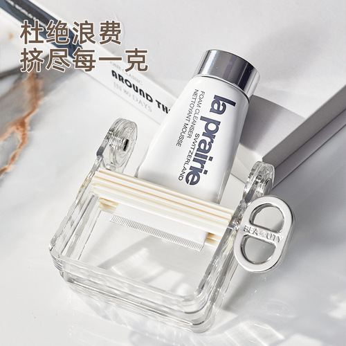 Light luxury manual rotary toothpaste squeezer lazy toothpaste facial cleanser skin care products hair dye hair paste rotary toothpaste squeezer
