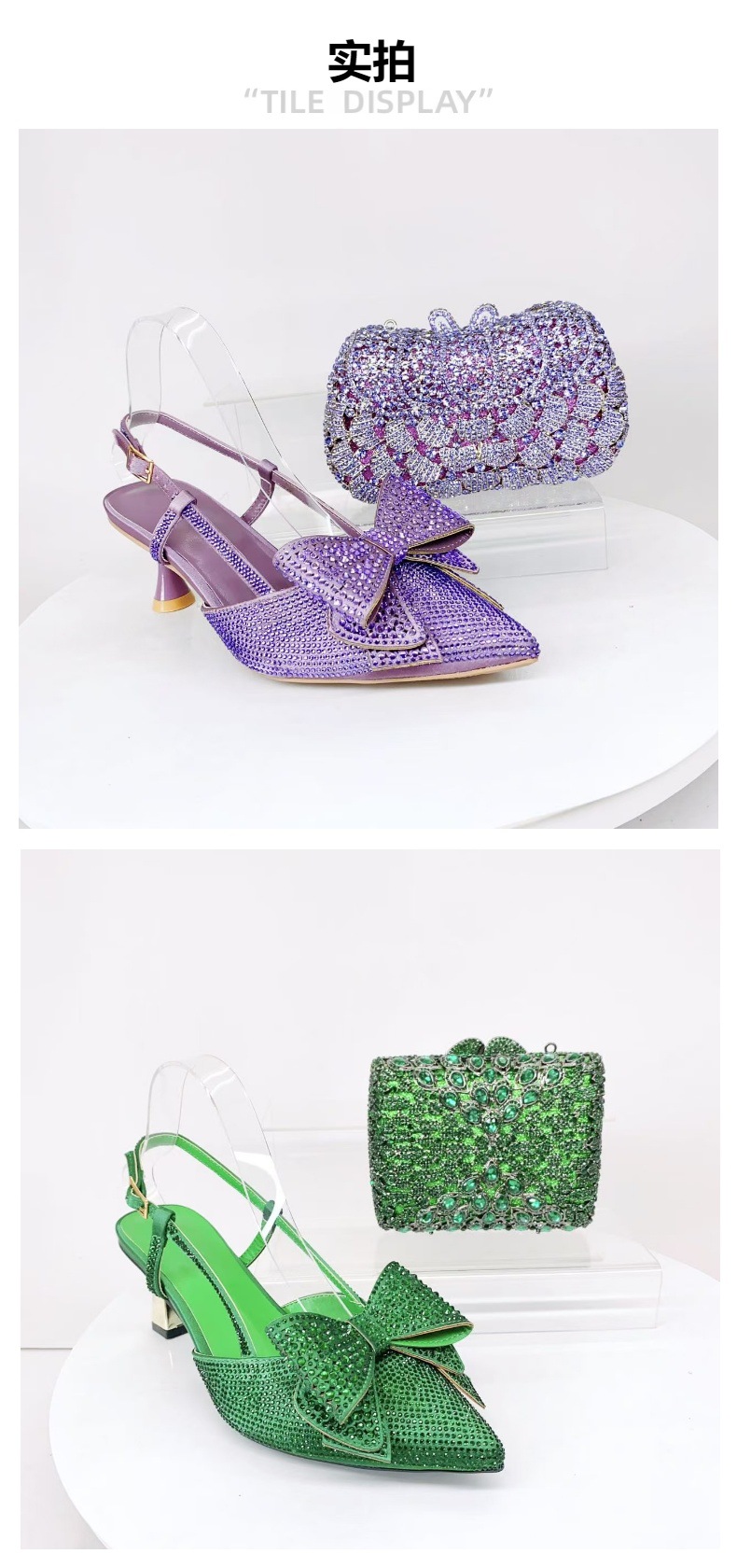 Elegantes Damen Abendtaschen Set Mit Kristall Und Strasssteinen_voghion.com