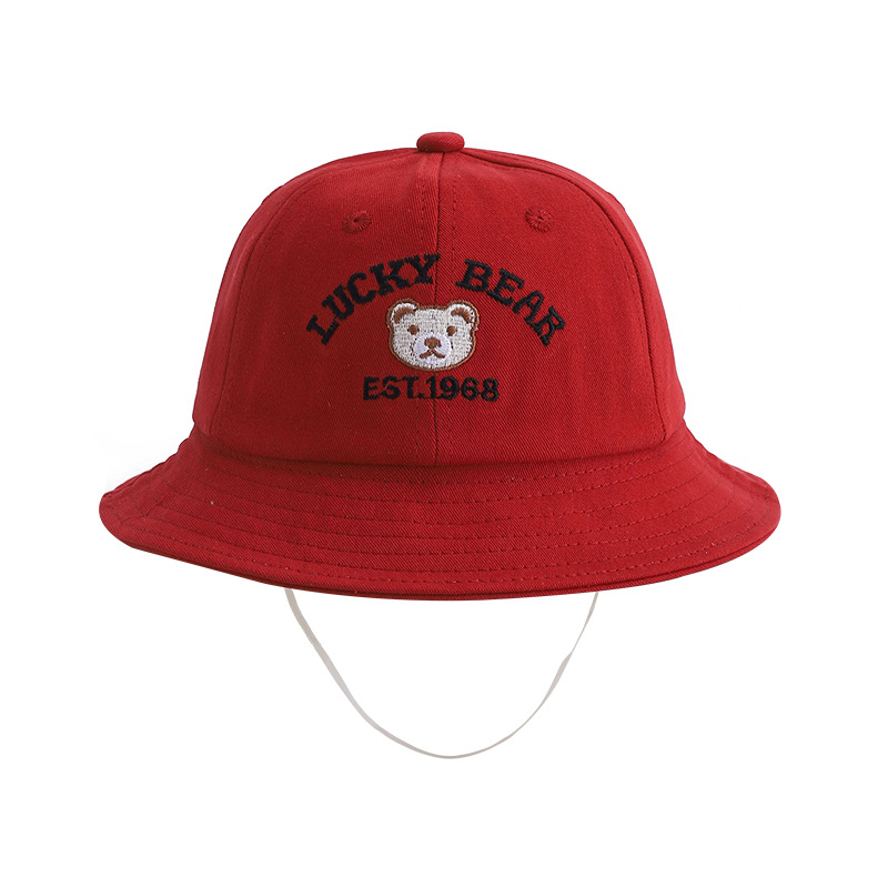 1-3 Sombreros para bebés primavera y otoño delgados bebés primavera pescador sombrero sombrero de protección solar sombrero de cuenca osos