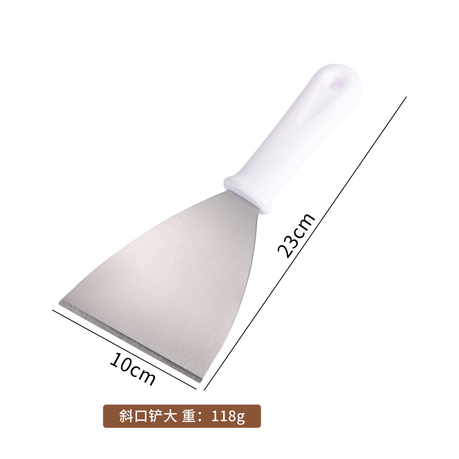 Espátula de Barbacoa de Acero Inoxidable con Mango PP para Cocina y Exterior