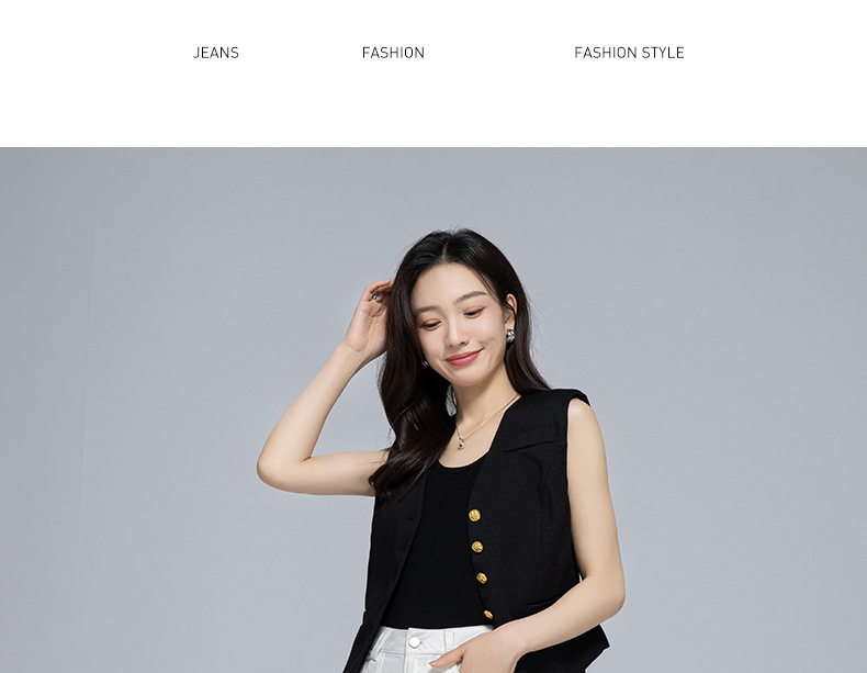 Quần jean ống rộng nữ cạp cao vải Tencel cotton mềm mại, dáng suông rộng, gấu xắn, mỏng nhẹ mùa hè — Màu trắng chi tiết 26