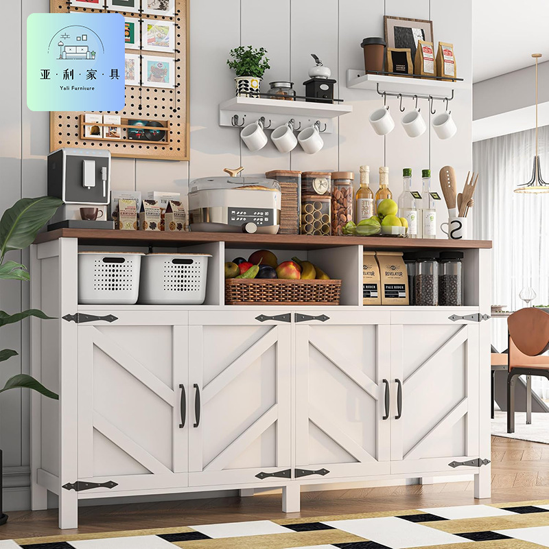 Sideboard Panel Furniture with Drawer Cabinet, Coffee Bar, Cross-Border Source Factory Wholesale Sideboard Sideboard Panel Furniture with Drawer Cabinet, Coffee Bar, Cross-Border Source Factory Wholesale Sideboard