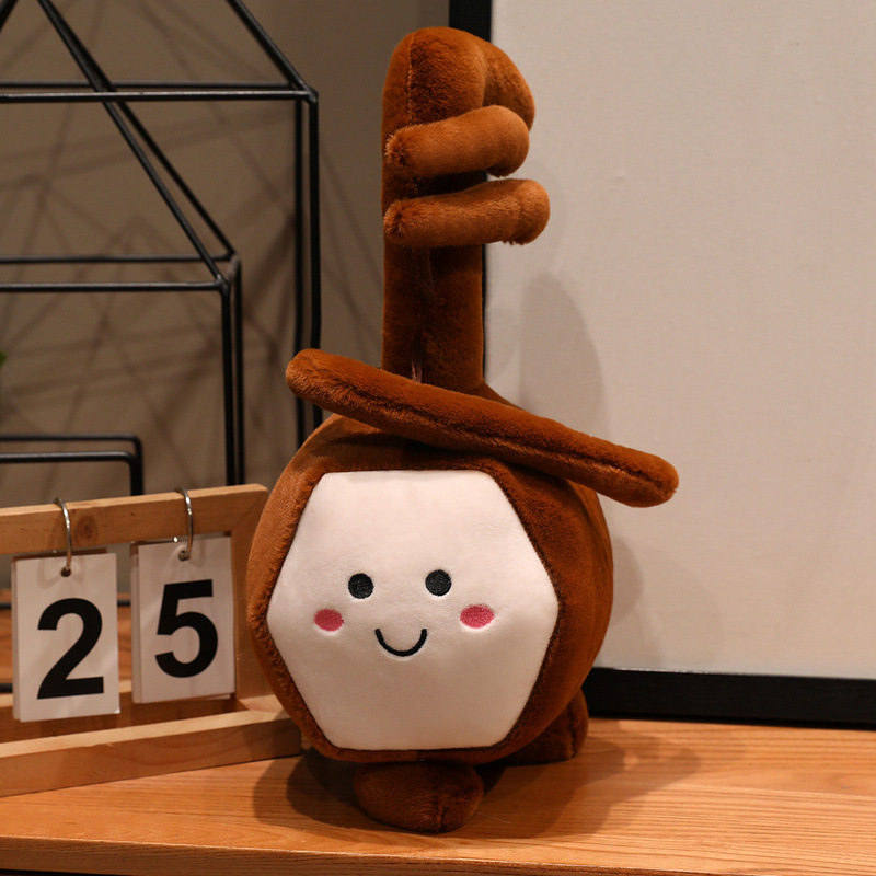 Diversión de simulación de instrumentos musicales, muñecas de peluche, gu筝, piano, almohada, muñeca, regalo de cumpleaños image 4