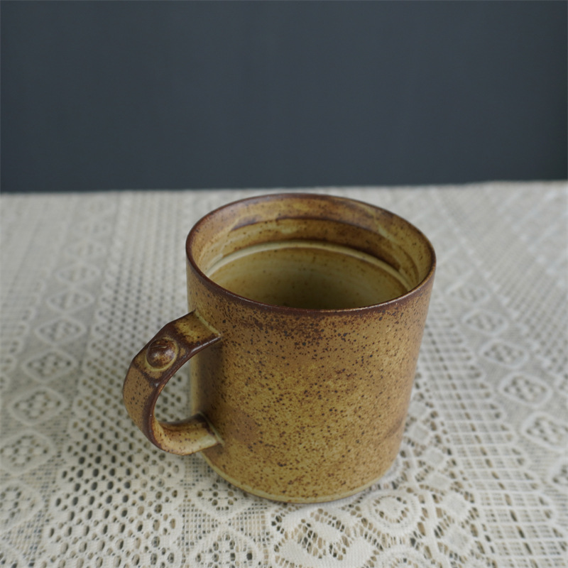 Ceramic Coffee Mug Japanese Style Aesthetic Afternoon Tea Cup_voghion.com