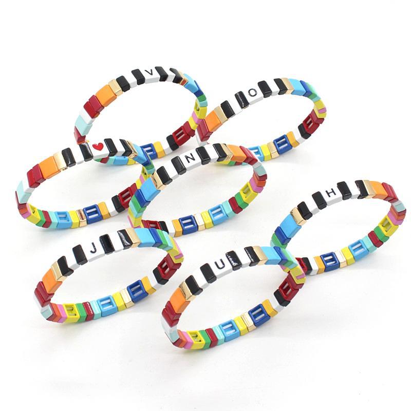 Sweet Letter Alloy Stoving Varnish Womenu0027S Bracelets