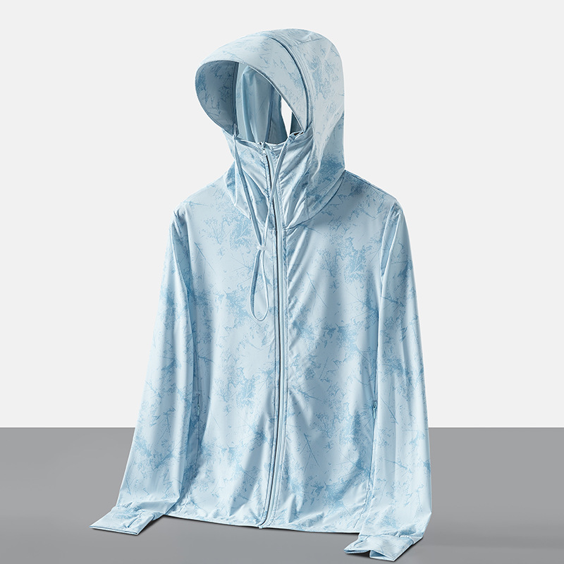 Outdoor Sun Protection Clothing for Women with Removable Brim, Anti-Uv Ice Silk, Light and Breathable Upf50 Couple Skin Clothing for Men