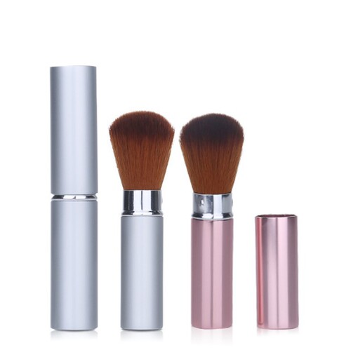 Lamela Round Blush Brush Compact and Portable Telescopic Powder Cosmetic Brush Foundation Brush Loose Powder Brush