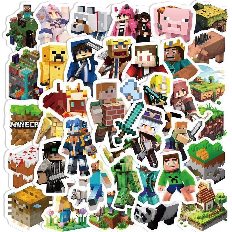 100 Pieces of Minecraft Stickers, Game Peripherals, DIY Mobile Phone Cases, Diaries, Suitcases, Photo Albums, Cartoon Stickers 100 Pieces of Minecraft Stickers, Game Peripherals, DIY Mobile Phone Cases, Diaries, Suitcases, Photo Albums, Cartoon Stickers