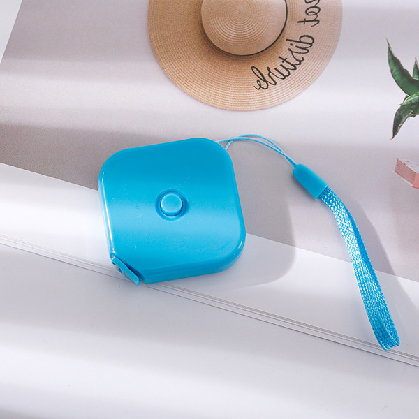 Square solid color cute small handheld ruler for home use