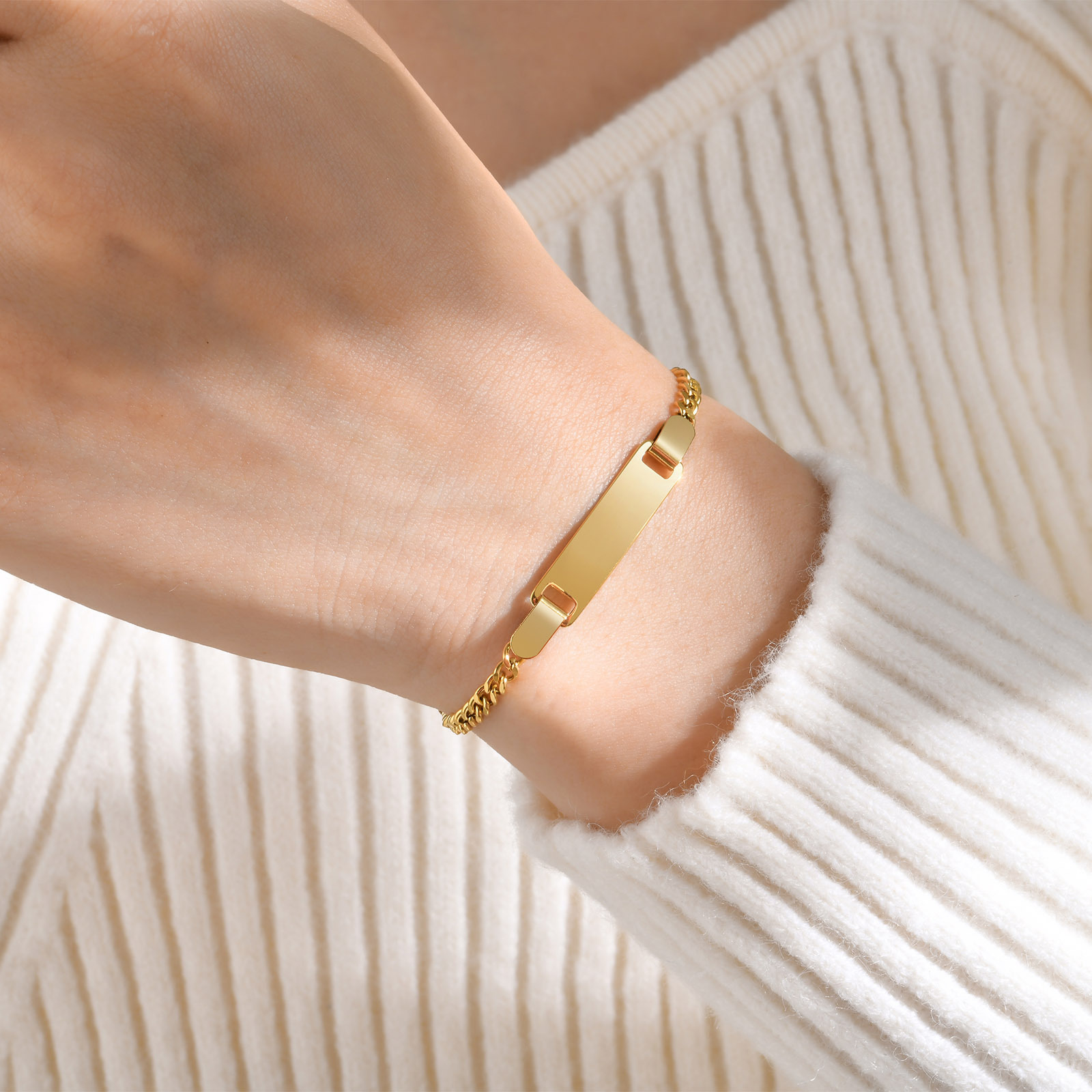 Απλό Στύλ Στερεό Χρώμα Χρώματος Πεταλούδας 304 Ανοξείδωτο Ατσάλι Κορίτσια Ενήλικες Βραχιόλι display picture 1