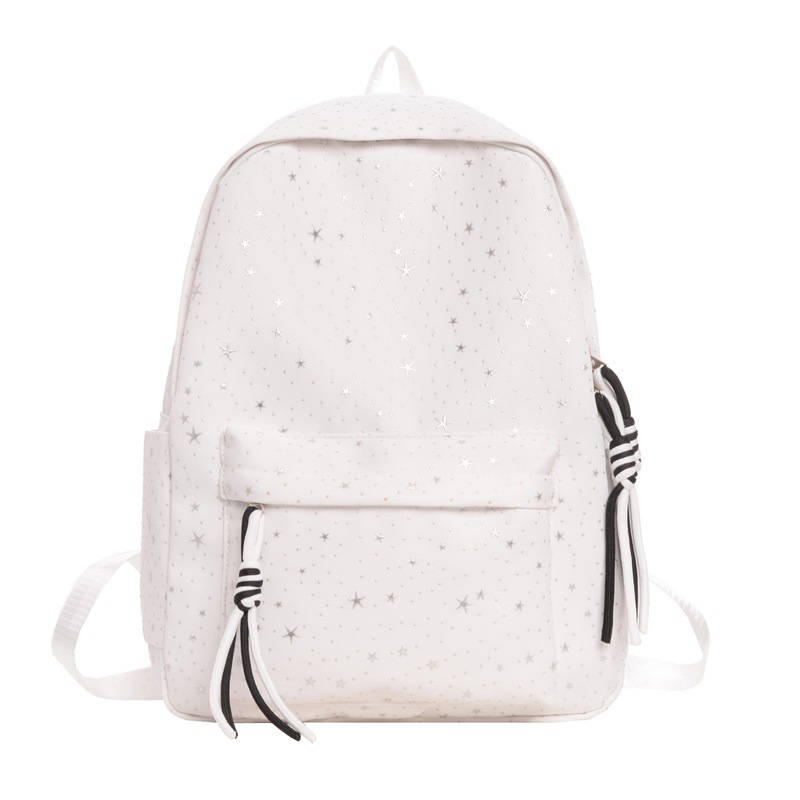 Bonita estrella brillante, mochila de niños y niñas, mochila de estudiantes de escuela primaria de gran capacidad, mochila simple de color sólido para niños.