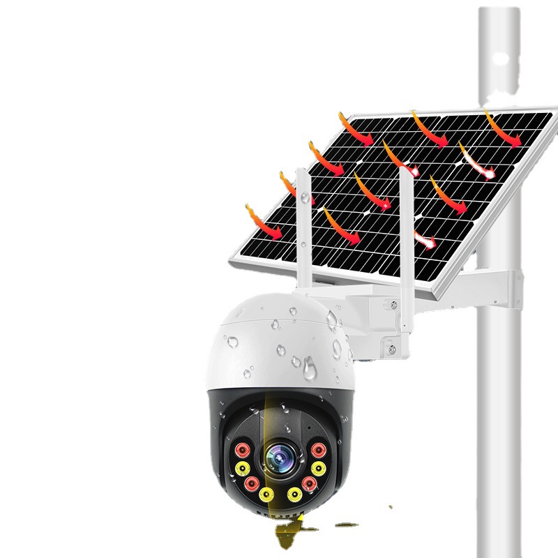 户外太阳能高清1080P无线WiFi/4G摄像机球机监控器 监控摄像头