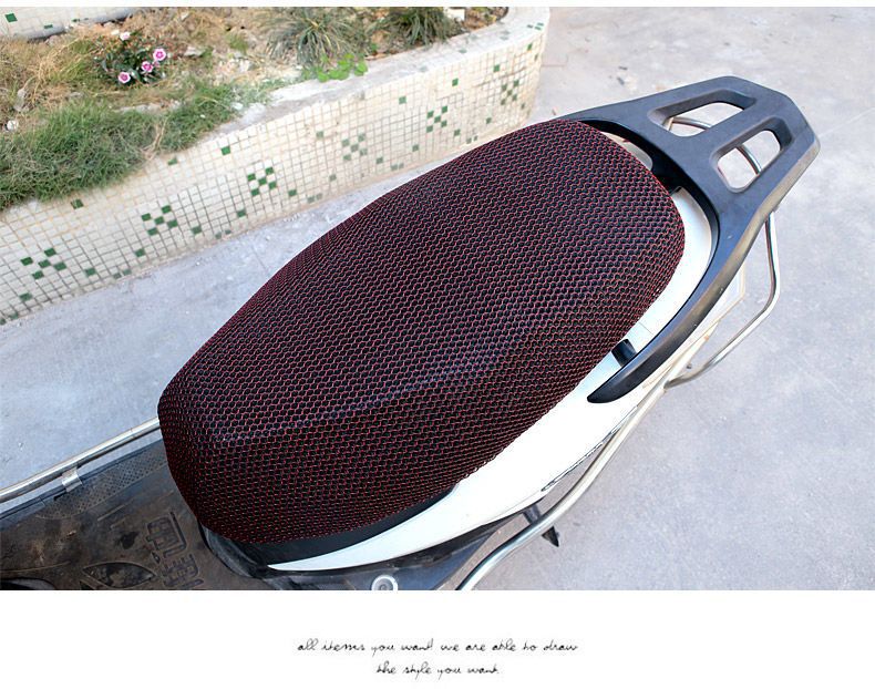 Electric car seat cushion cover waterproof sunscreen motorcycle seat cushion cover thickened breathable pedal battery car heat insulation pad universal