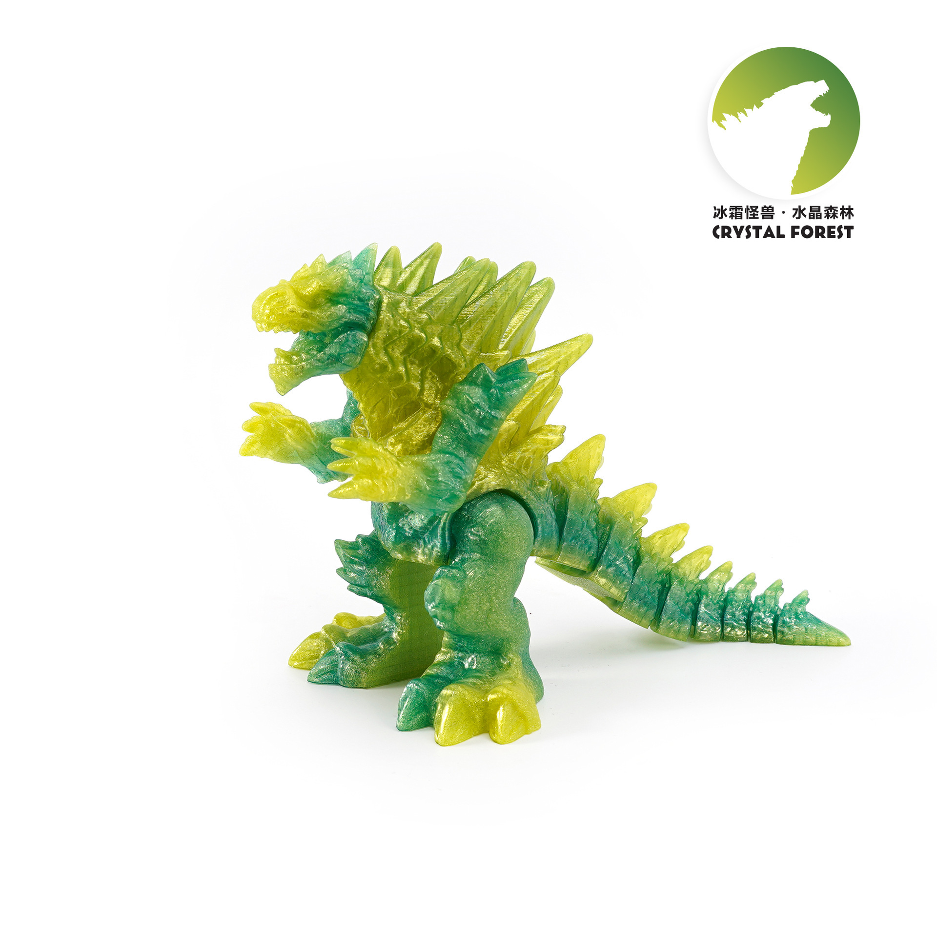 Impresión 3D nuevo estilo transfronterizo Frost Godzilla decoración de escritorio mano regalos para niños juguetes de impresión 3d