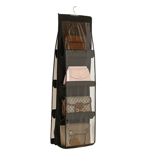 Bag storage bag wardrobe hanging leather bag storage bag household multi-layer non-woven dust-proof bag storage artifact
