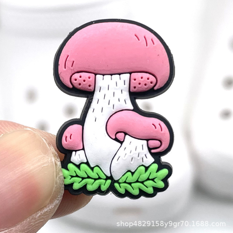 Pink girls粉色系列洞洞鞋配饰PVC软胶智必星卡通croc鞋扣鞋花|undefined