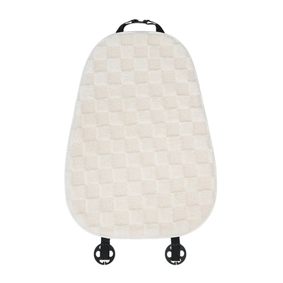 Simple and Beautiful Personality Car | Seat cushion, seat cover - beautiful-white-cushion-and-backrest