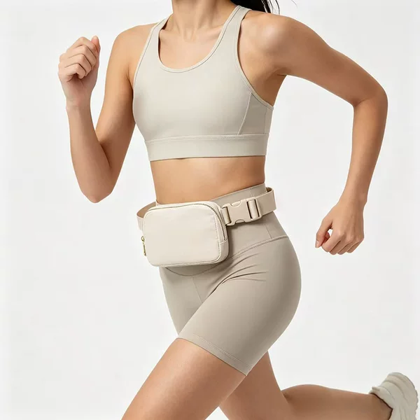 Source Factory Lulu Same Style Sports Waist Bag Outdoor Nylon Waterproof Running Belt Phone Storage Bag Wholesale