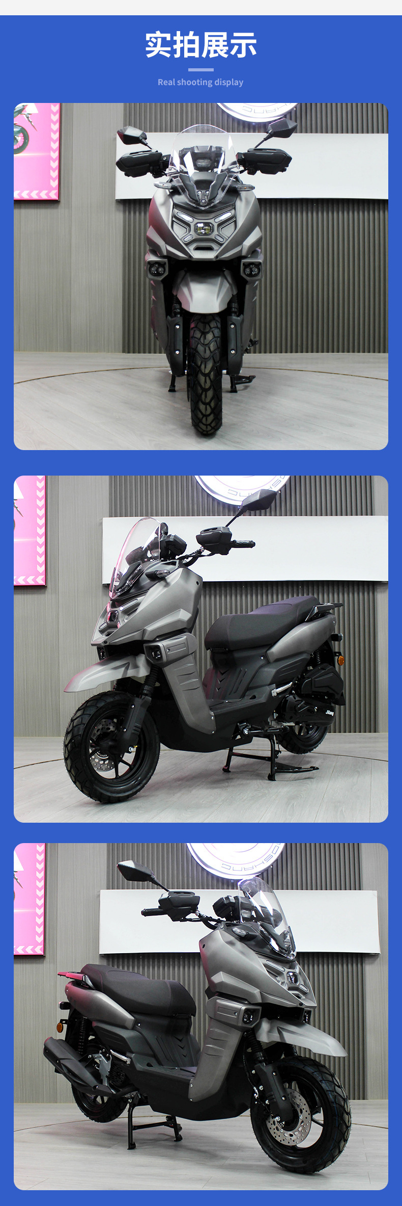 Jilang Tank-Style Two-Wheeled Motorcycle 150Cc Adult Men's and Women's Pedal Climbing Motorcycle Wholesale