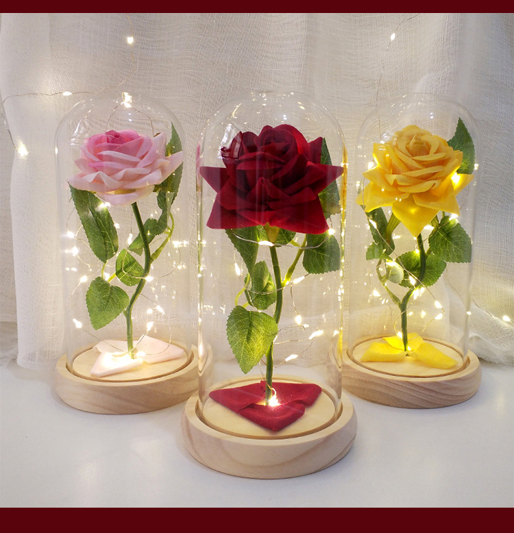 1179g Weight Ornaments Event & Party Supplies 1 Piece Quantity Daily, Graduation, Birthday Occasion Wood, Glass Material Valentine'S Day Festival Flower Pattern Cute, Sweet Style Valentine's Day Cute Sweet Flower Wood Glass Daily Graduation Birthday Ornaments