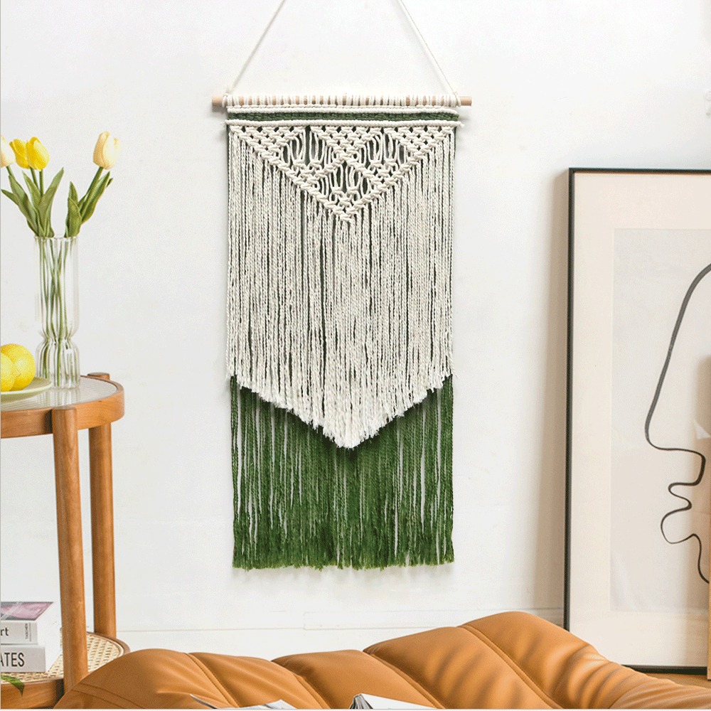 Nordic style new woven tapestry tassel handmade wall decoration bedside sofa background wall decoration Bohemian wall_voghion.com