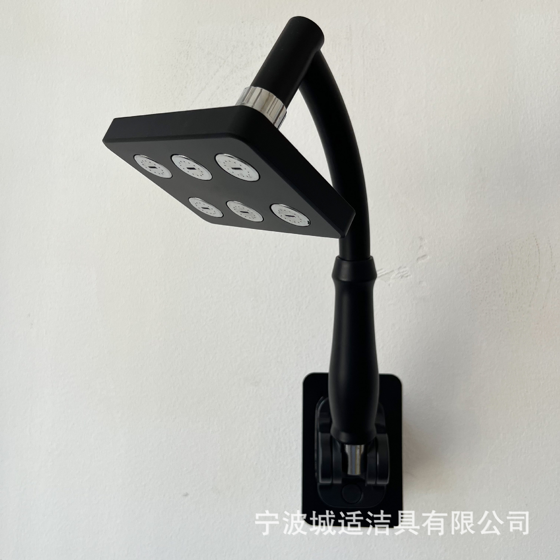 Cuadrado de mano pequeño spray superior negro (incluso el cabezal de la ducha también es spray superior)