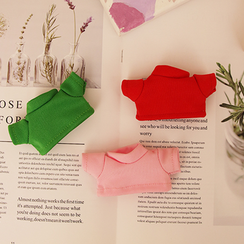 Juguetes de peluche Camisa Ropa Colgante Accesorios para muñecas Muñeca 10cm Dientes faltantes Muñeca de algodón Ropa Accesorios