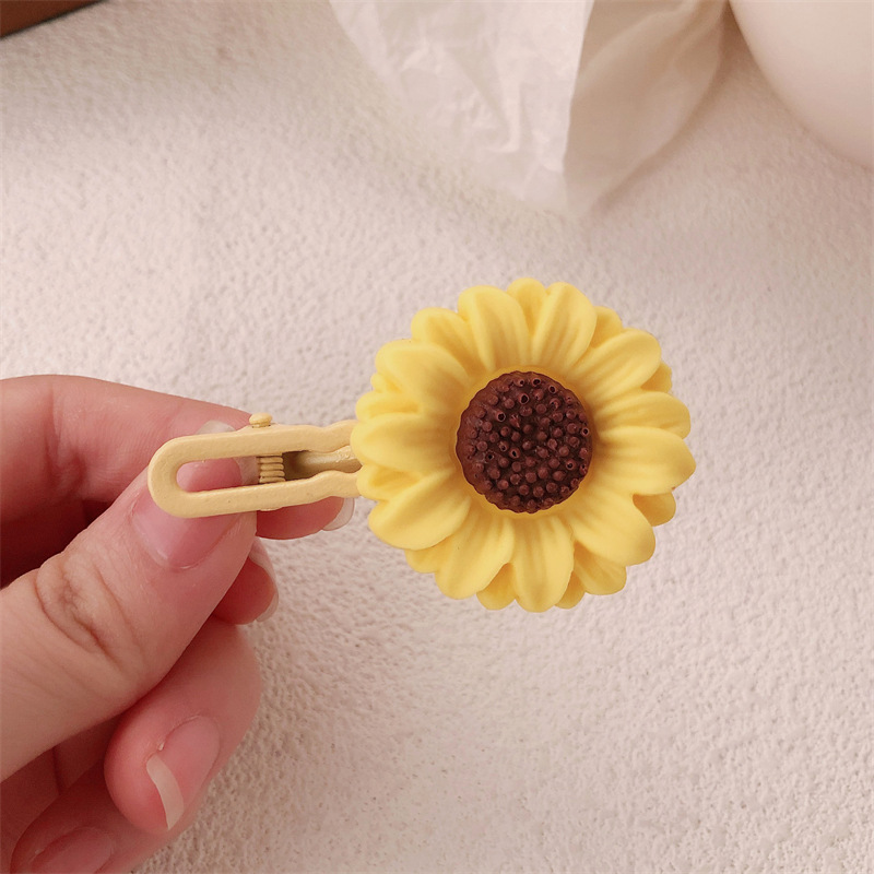 Bosque girasol cabello anillo elástico para el cabello adornamiento de cabello super仙 pequeña cuerda de cabeza fresca cuerda de cabello de cola de caballo de niña