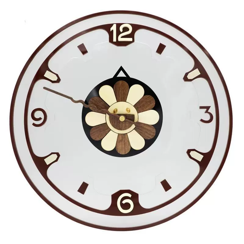 Hongkang акриловая мультяшная настенные часы интерьер креативный декор тихая гостиная настенные часы фабрика прямых волос