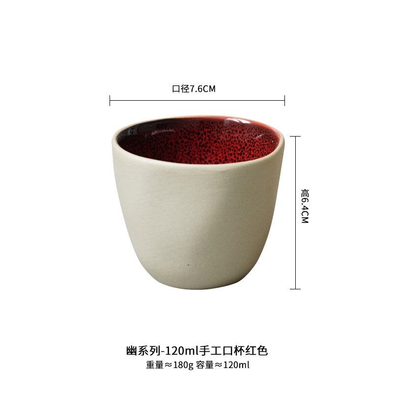 Taza de té japonesa Taza de café de gres retro Taza de té japonesa transfronteriza Taza apilable comercial Taza de agua de arcilla Taza de cerámica