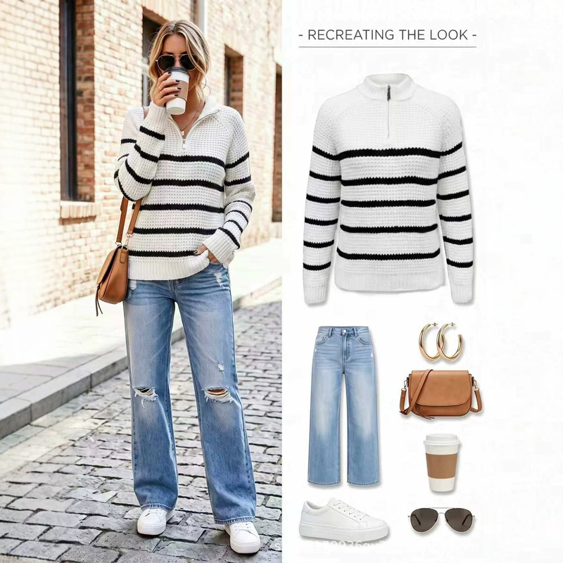 Amazon solid-color women's small bag, lightweight, simple, and with a high-quality feel; a trendy, cross-border women's zippered sweater