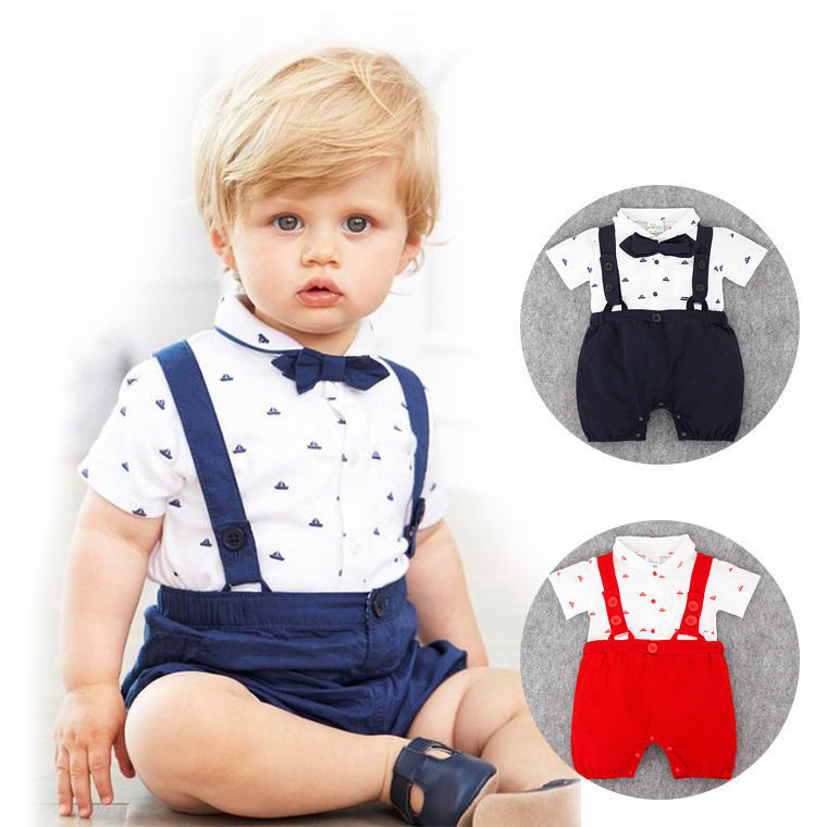Mode Drucken Einfarbig 100% Baumwolle Bogenknoten Hosen-sets Baby Kleidung display picture 3