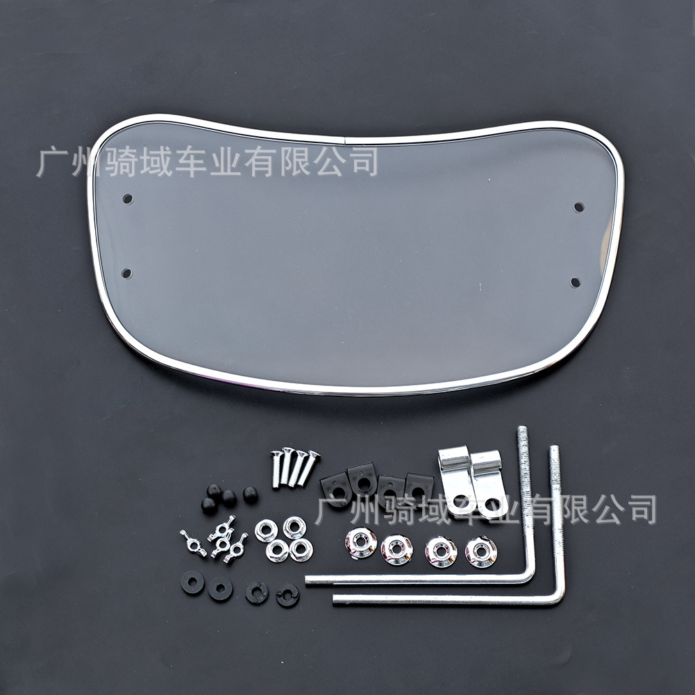 Suitable for retro modification of scooter models such as Maverick, Tailg, Yadi, and Emma, with a heightened small windscreen for vintage motorcycles