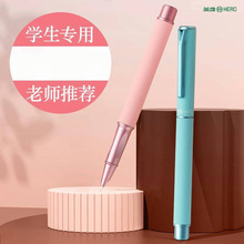英雄钢笔P301热敏可擦肤感纯色暗尖钢笔小学生正姿莫兰迪练字笔
