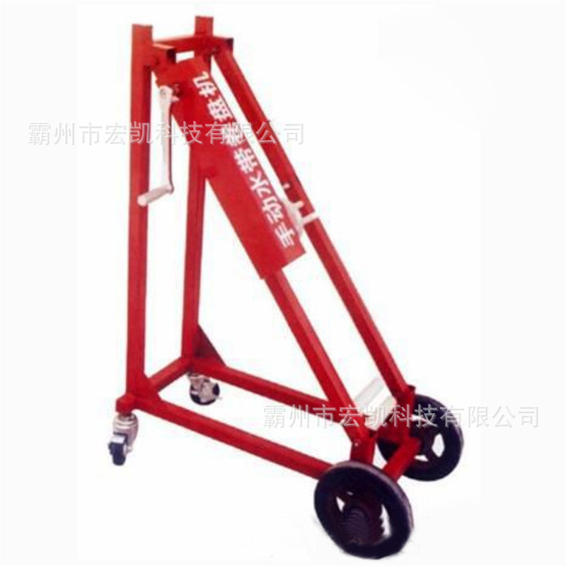 移动水带卷盘机 便携式火场灭火消防水带收卷机