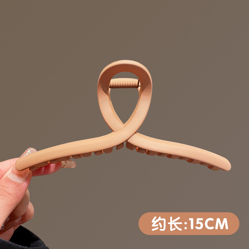 Clip de agarre, gran cantidad de cabello, horquilla esmerilada, horquilla simple, horquilla de tiburón, nuevo y exquisito tocado de alta gama, horquilla femenina