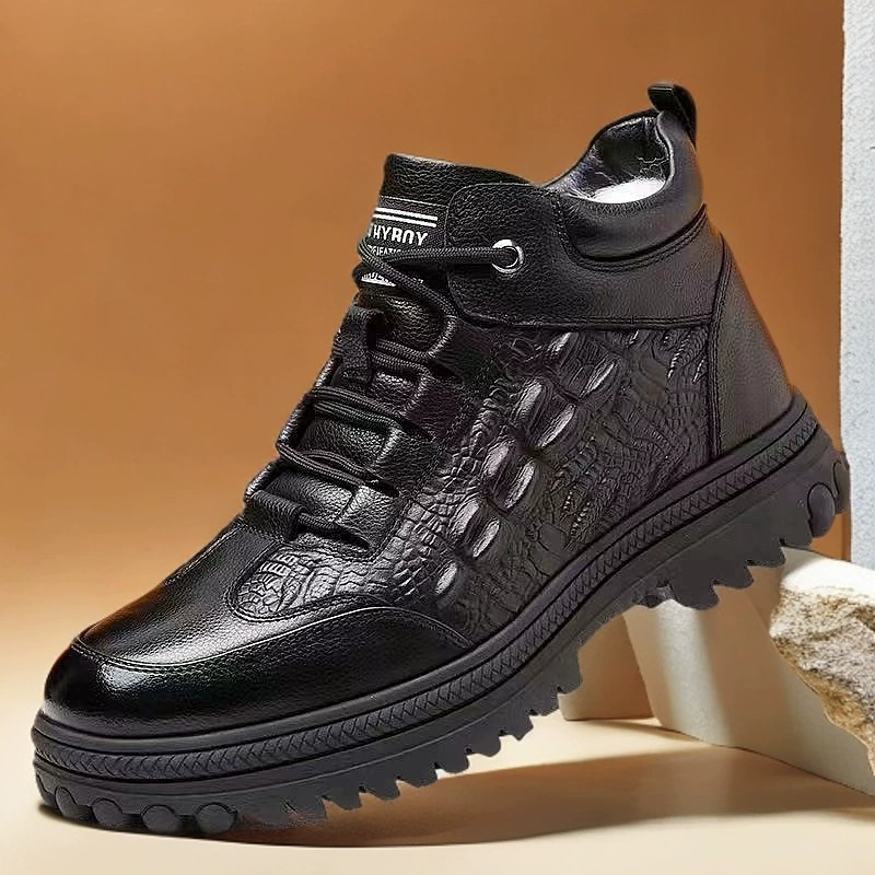 [Действительно мягкая кожа] Зимняя кожаная обувь