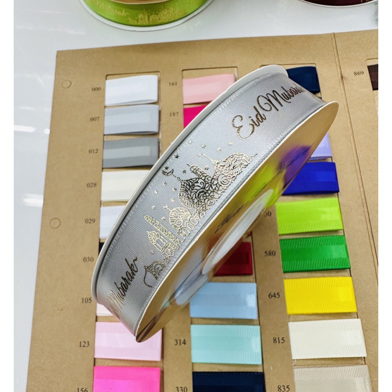 Ventas transfronterizas de castillo de fijación en caliente con decoración de vacaciones arco diy2cm de ancho fábrica de cinta directa